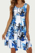 'Vanya' Printed Wide Strap Mini Dress - Celes Fashion